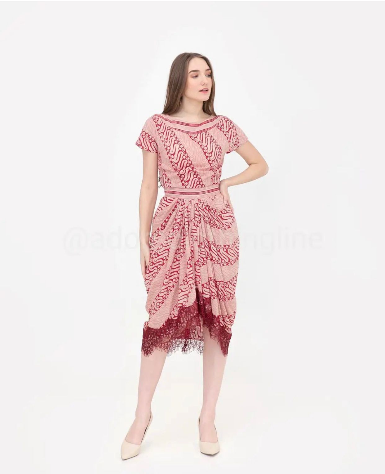 Dress batik clearance simple elegant