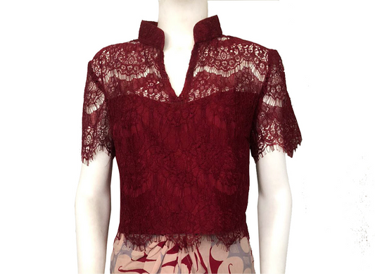 Maroon Top Lace Maroon