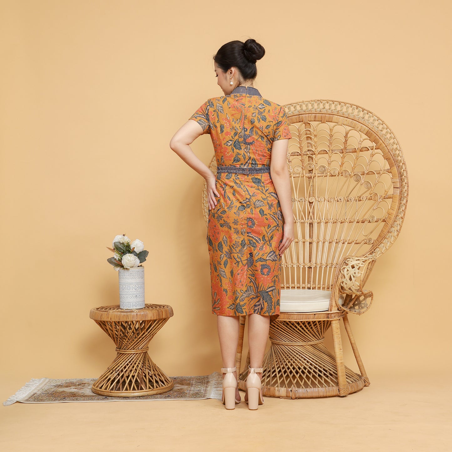 Dress Cheongsam encim brown