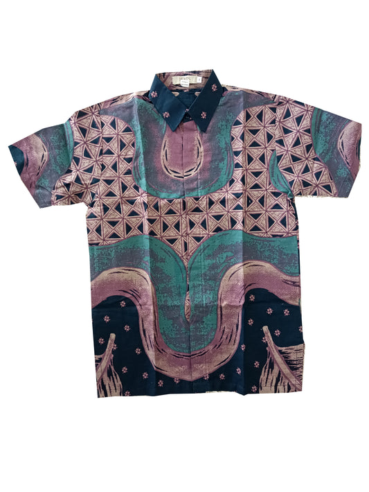 Men Shirt Ocean Blue Purple