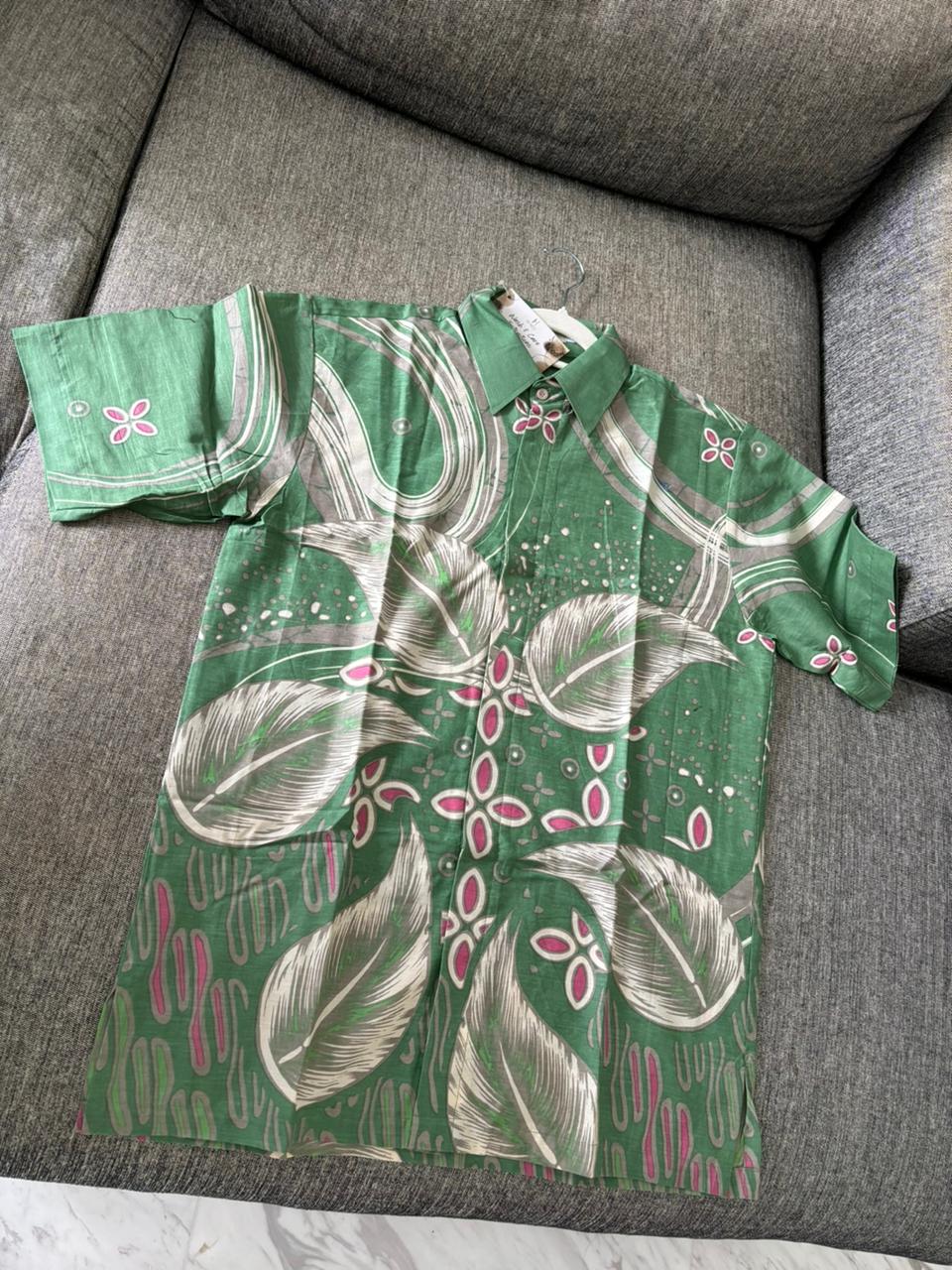 Men Shirt Kusumayuda Green