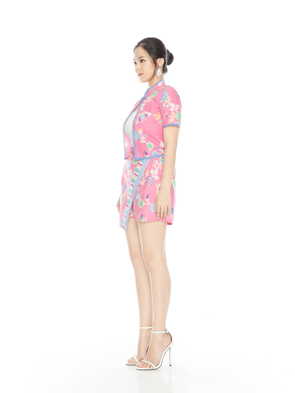 Girly Cheongsam Top Pink